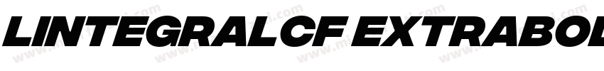 lIntegralCF ExtraBol字体转换
